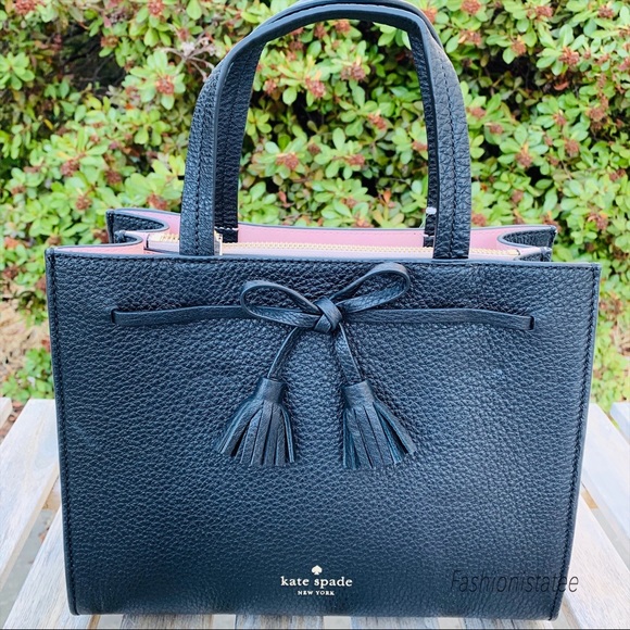 Kate spade small Hayes satchel black crossbody - Picture 2 of 6